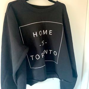 Home is Toronto Peace Collective sweatshirt Sz L